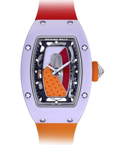 Replica Richard Mille RM 07-01 Automatic Coloured Ceramics watch RM 07-01 Pastel Lavender Orange